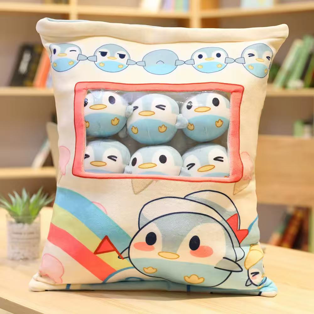 AiJoyTop A Bag Of Penguins Pillow