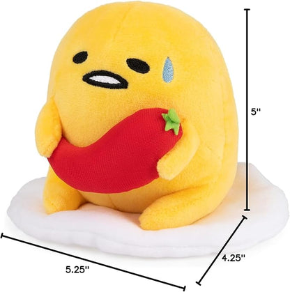 GUND Sanrio Gudetama The Lazy Egg Stuffed Animal, Spicy Gudetama Plush