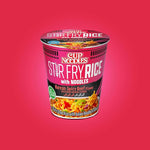 Cup noodle stir fry rice with noodles