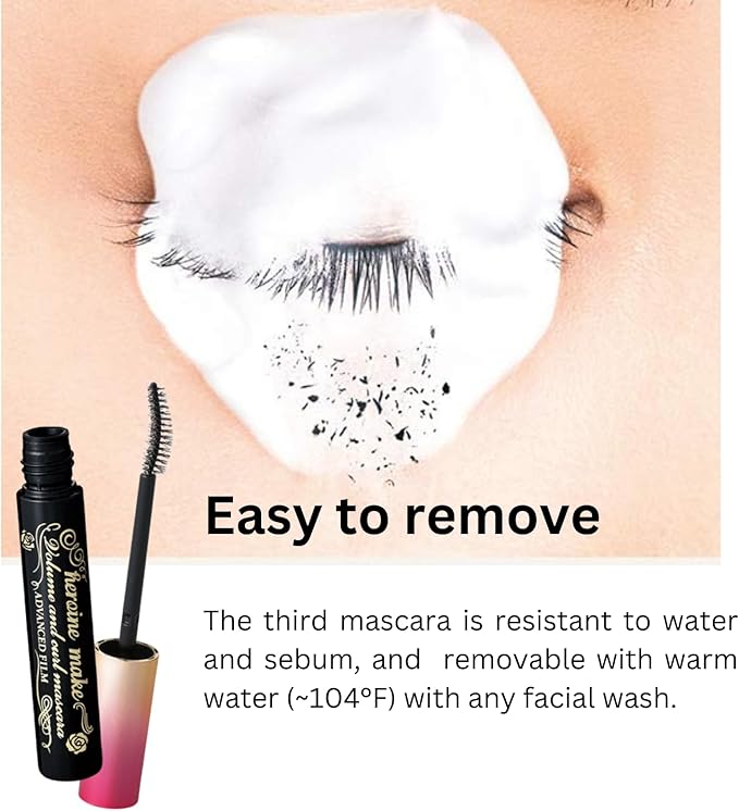 KissMe - Heroine Makeup SP volume & Curl Mascara Advanced film 01 jet black 6g