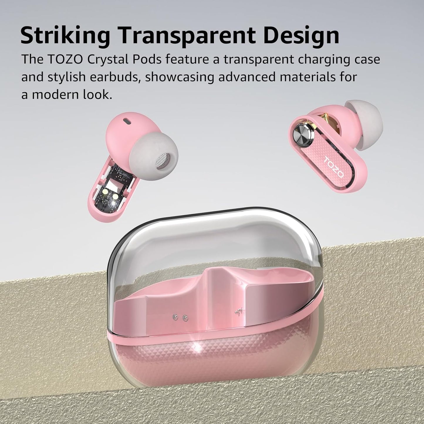 Aerosound3 Bluetooth Earbuds Pink