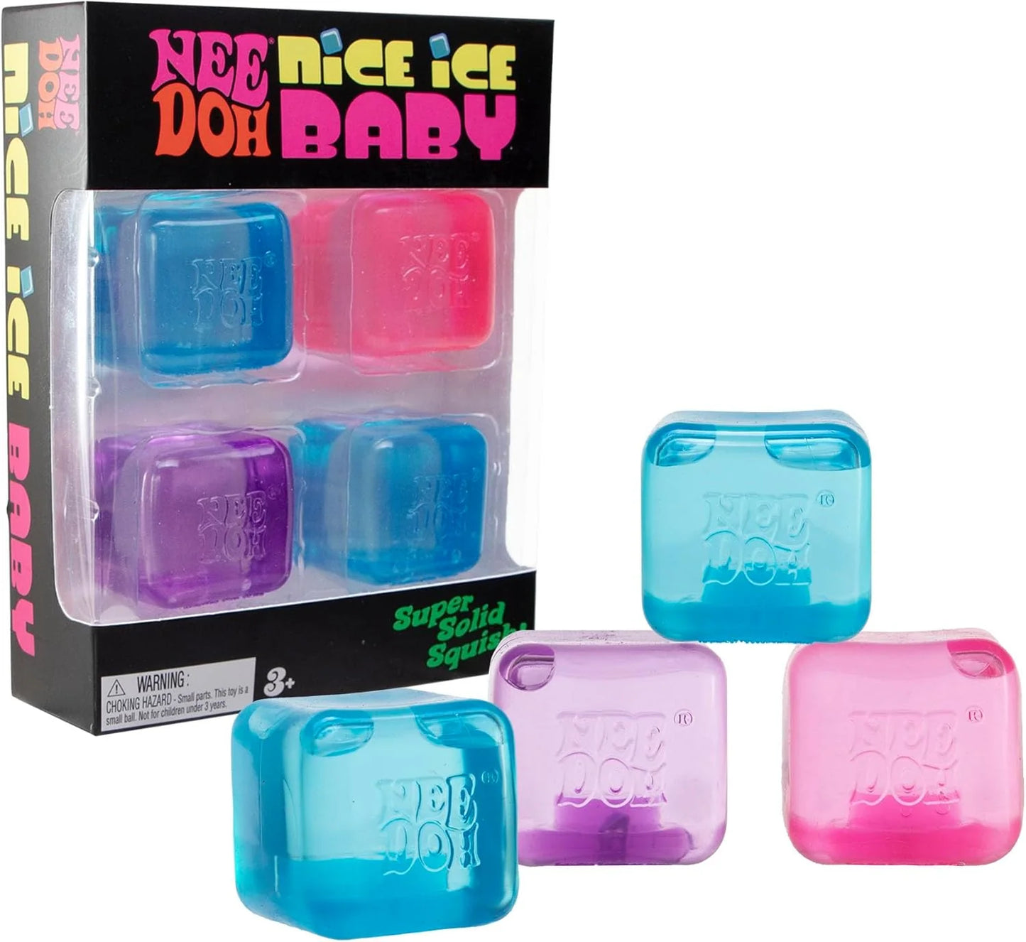 NeeDoh Nice Ice Baby 4 Pack - Sensory Squeeze Toy