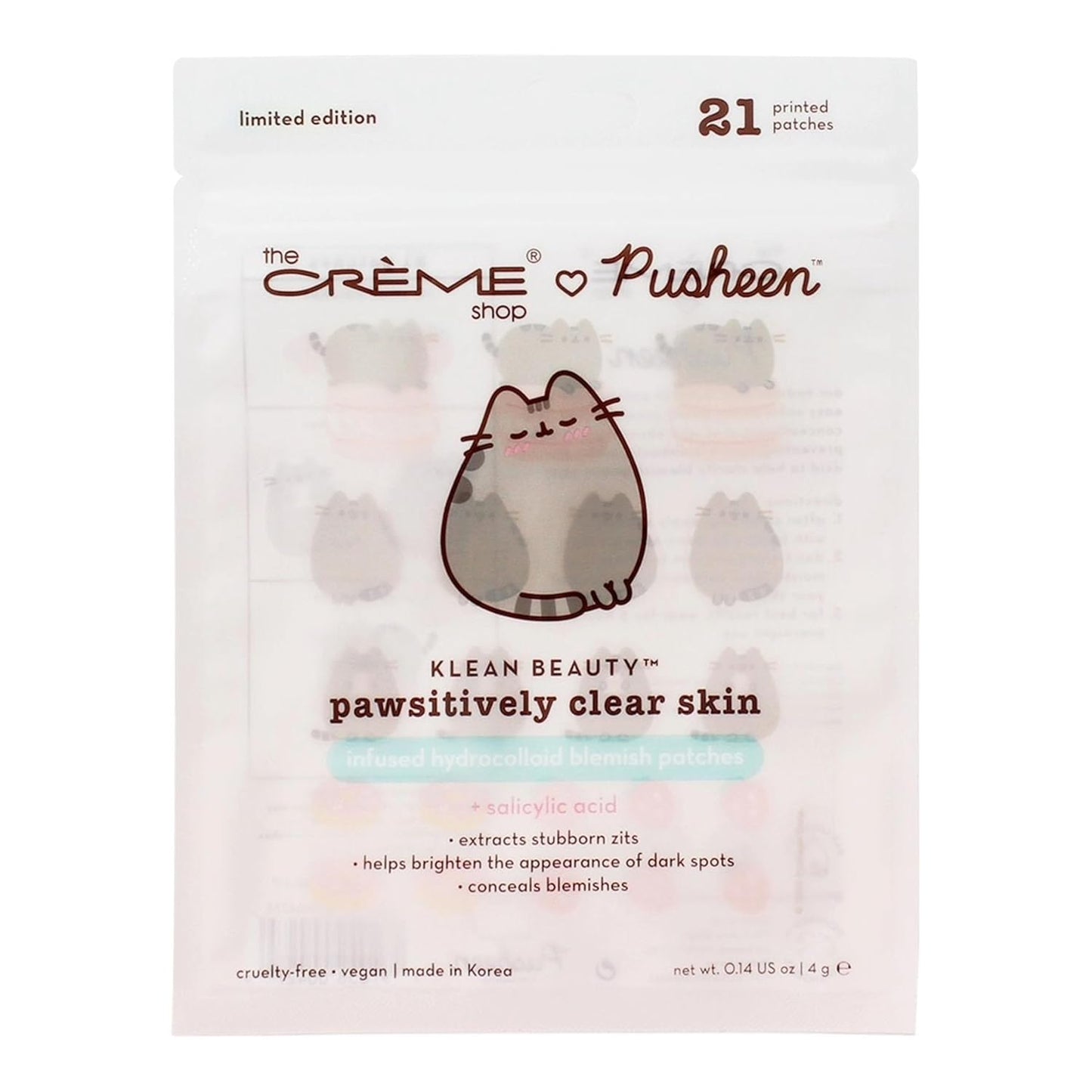 [The Creme Shop] PUSHEEN Pawsitively Clear Skin Hydrocolloid Patches