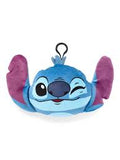 Disney Stitch plush winking face keychain coin pouch
