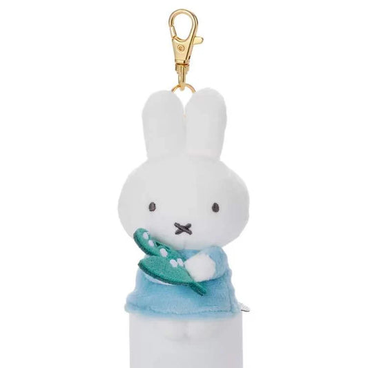 Miffy Chokkori Thank You Blue Plush Keychain Lily of the Valley Dick Bruna Japan