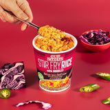 Cup noodle stir fry rice with noodles
