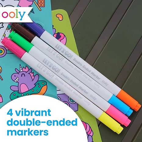Ooly Let's Go Activity & Coloring Book Kit Complete - Kitty in The City