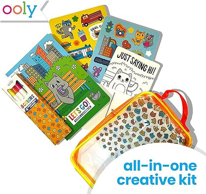 Ooly Let's Go Activity & Coloring Book Kit Complete - Kitty in The City
