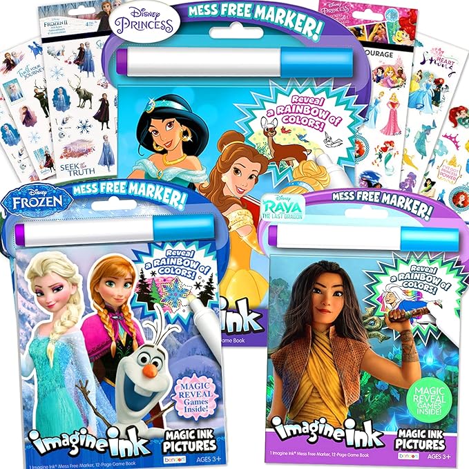 Bendon Disney Princess Imagine Ink Magic Ink Book