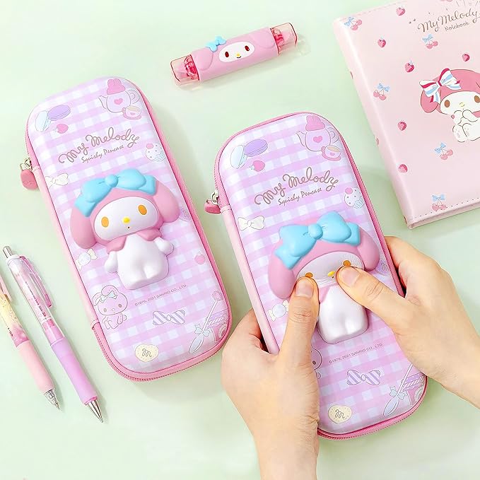BEAUTIFUL SCHOOL PENCIL CASE MY MELODY SQUISHY