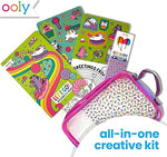 Ooly Let's Go Activity & Coloring Book Kit - Unicorn Candy Town