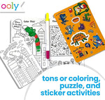 Ooly Let's Go Activity & Coloring Book Kit - Robo Dinosaurs