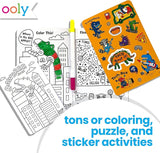 Ooly Let's Go Activity & Coloring Book Kit - Robo Dinosaurs