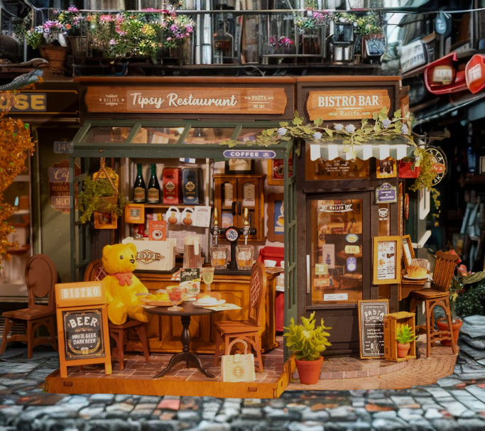 RoLife Tipsy Miniature Restaurant