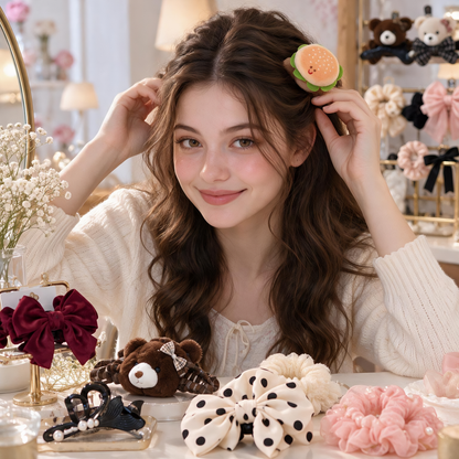 AiLike Burger Hair Clip Accessory