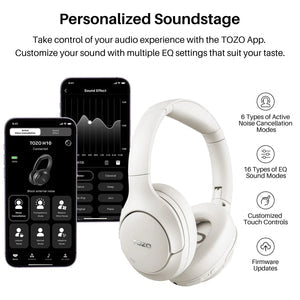 H10 Bluetooth Headphones White