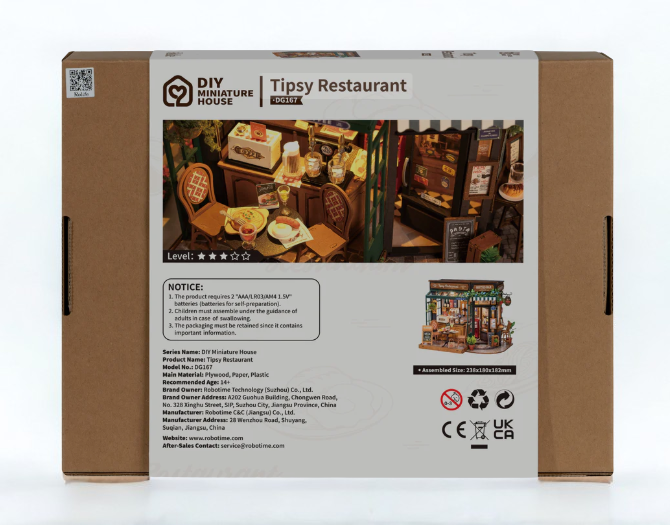 RoLife Tipsy Miniature Restaurant