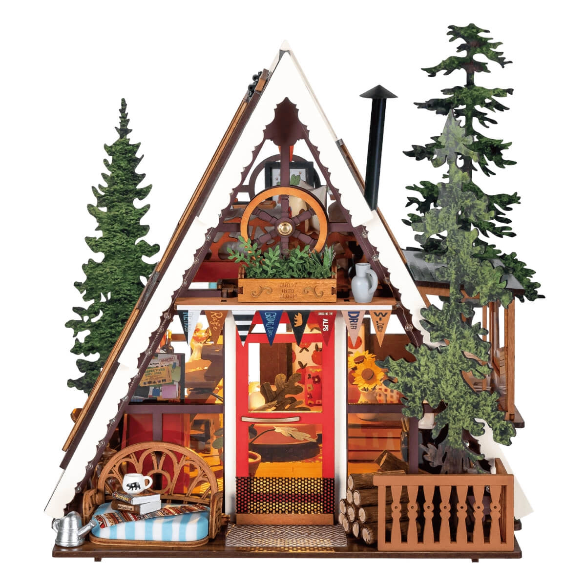 RoLife DIY Miniature House A-Frame Cabin