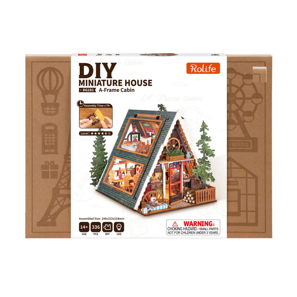 RoLife DIY Miniature House A-Frame Cabin