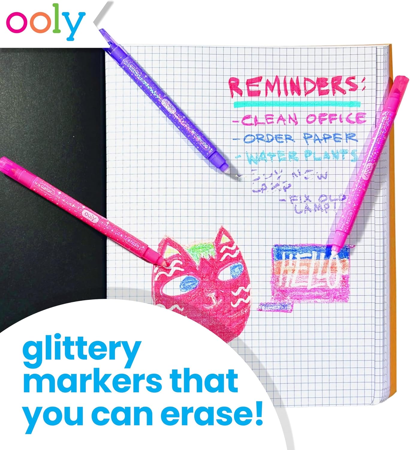 Make no Mistake!: Glittery Erasable Markers