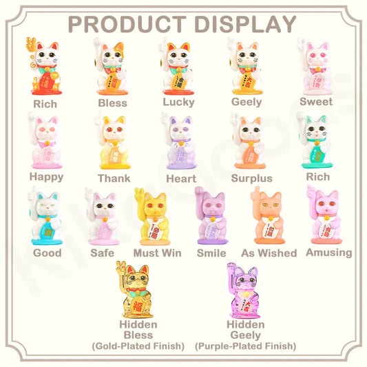 Choco Teddy Cat&You Lucky Cat Blessing Lot Pot Blind Box