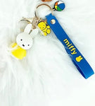 Miffy Key Chain blue yellow