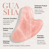 Ailike Natural Rose Quartz Gua Sha tool