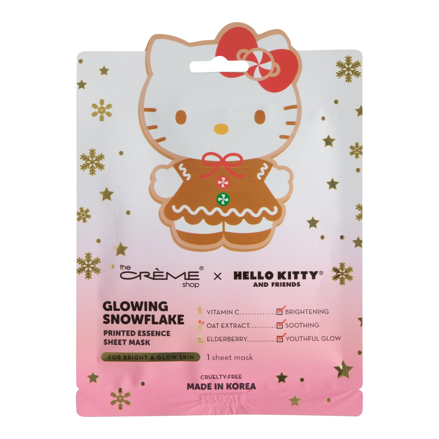 Creme Shop Hello Kitty Glowing Snowflake Sheet Mask