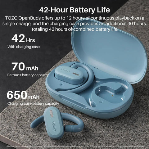 Open Buds Bluetooth Earbuds Blue