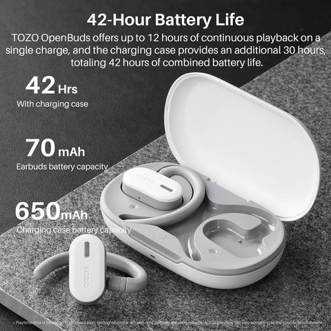 Open Buds Bluetooth Earbuds White