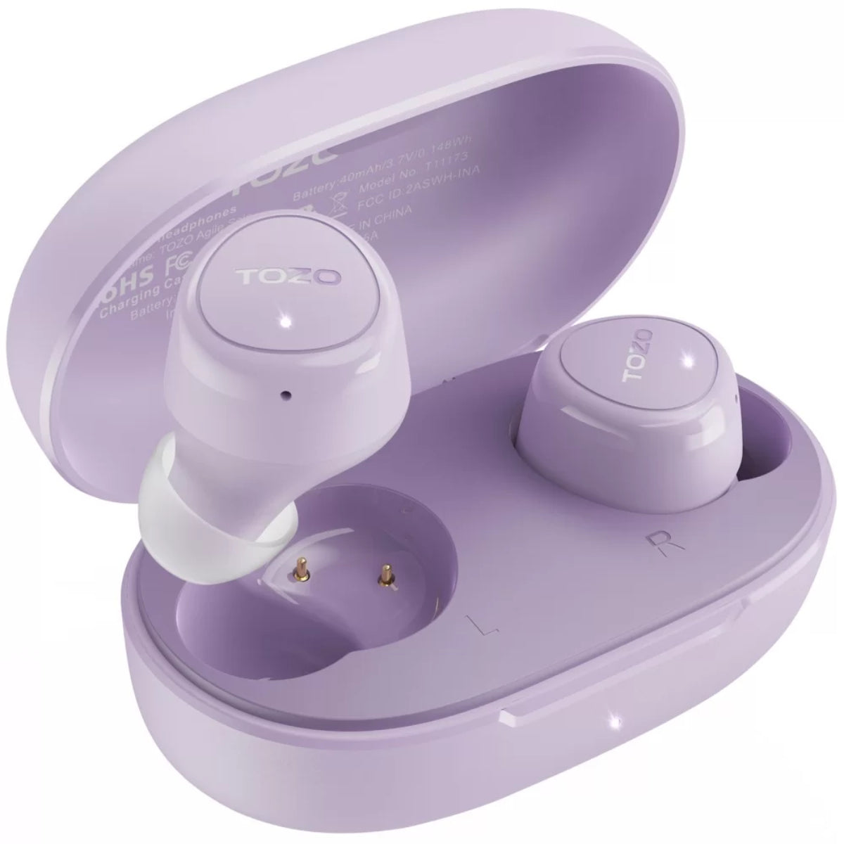 Agile Solo Bluetooth Earbuds Purple