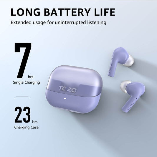 Agile Nova Bluetooth Earbuds Purple
