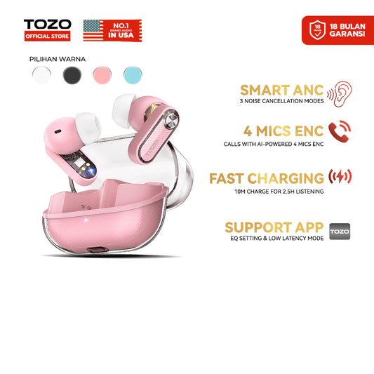 Aerosound3 Bluetooth Earbuds Pink