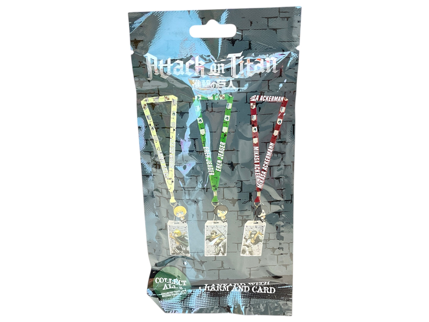 Surreal Attack on Titan Lanyard with Charm + Card