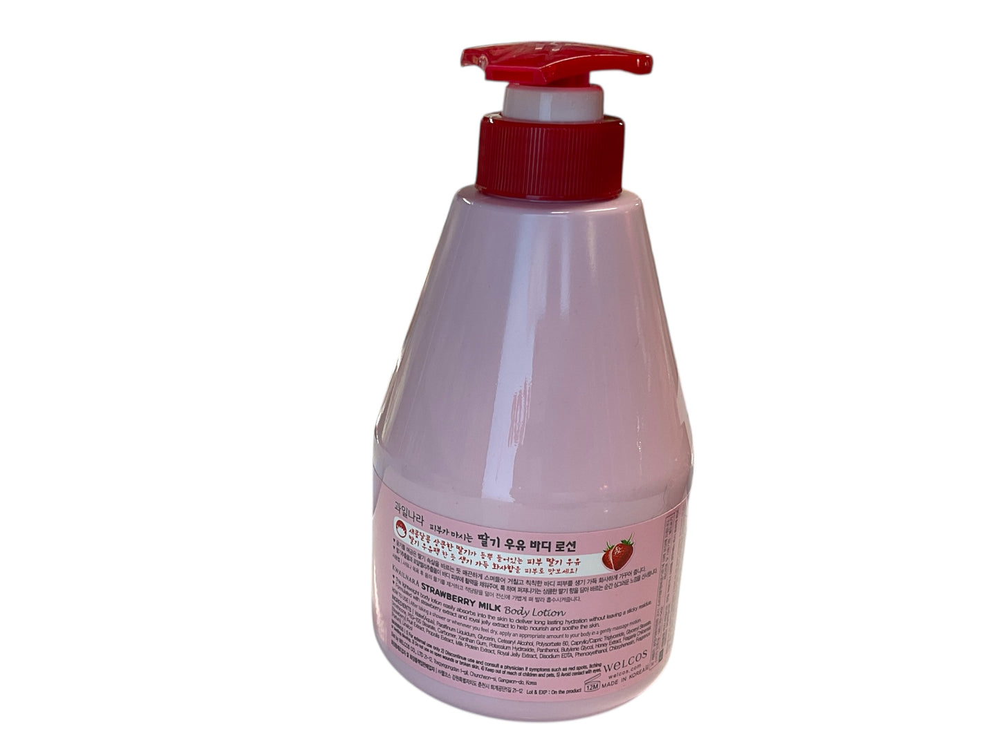 Kwailnara Welcos Strawberry Milk Body Lotion 560mL