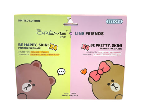 The Creme Shop Line Friends Face Mask 2 Pack