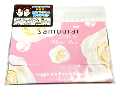 Samouri White Rose Paper Soap