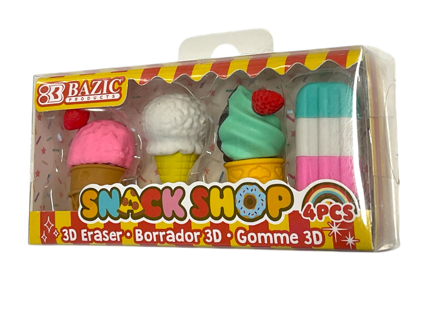 Snack Shop 3D Eraser Sets