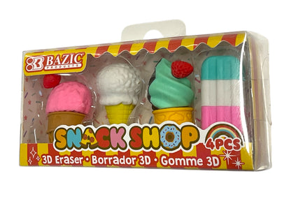 Snack Shop 3D Eraser Sets