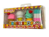 Snack Shop 3D Eraser Sets