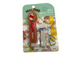 Molang figure sliding eraser