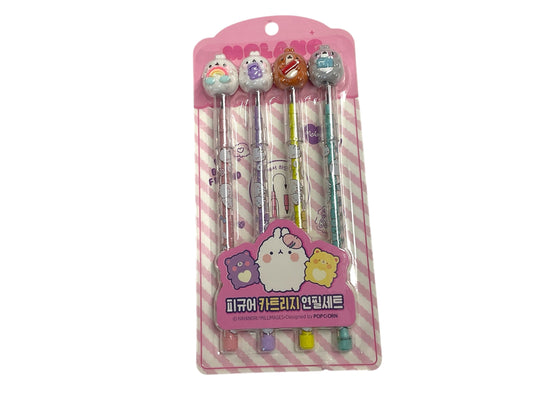Molang Figure Cartridge Pencil Set