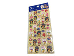Domed stickers Maneki Neko CAT OF LUCK