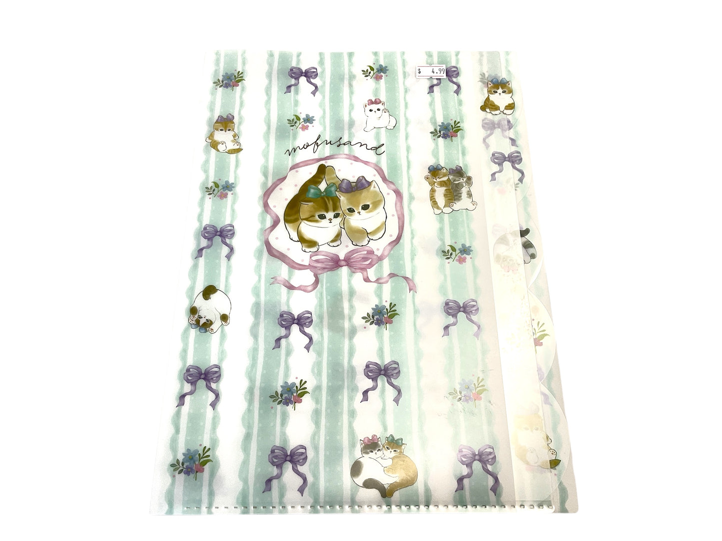 Mofusand 5 Pockets Die-cut A4 Clear File - Cat 2