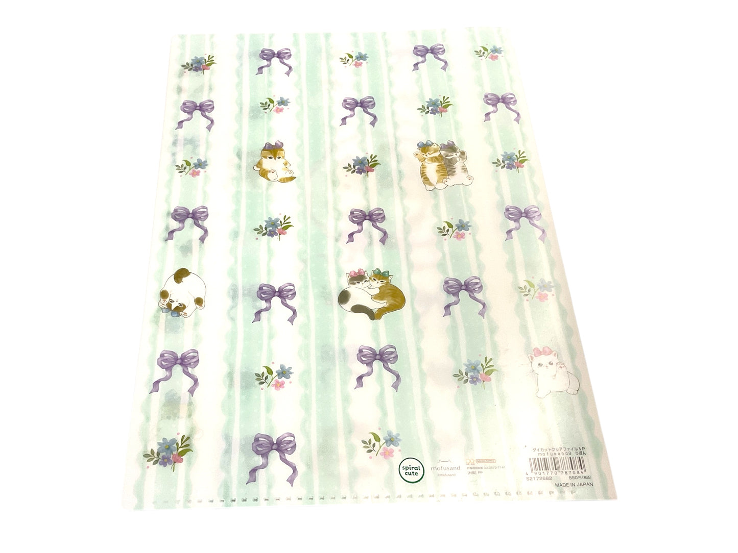 Mofusand 5 Pockets Die-cut A4 Clear File - Cat 2