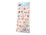 Cute Bunny Puffy 3D Stickers