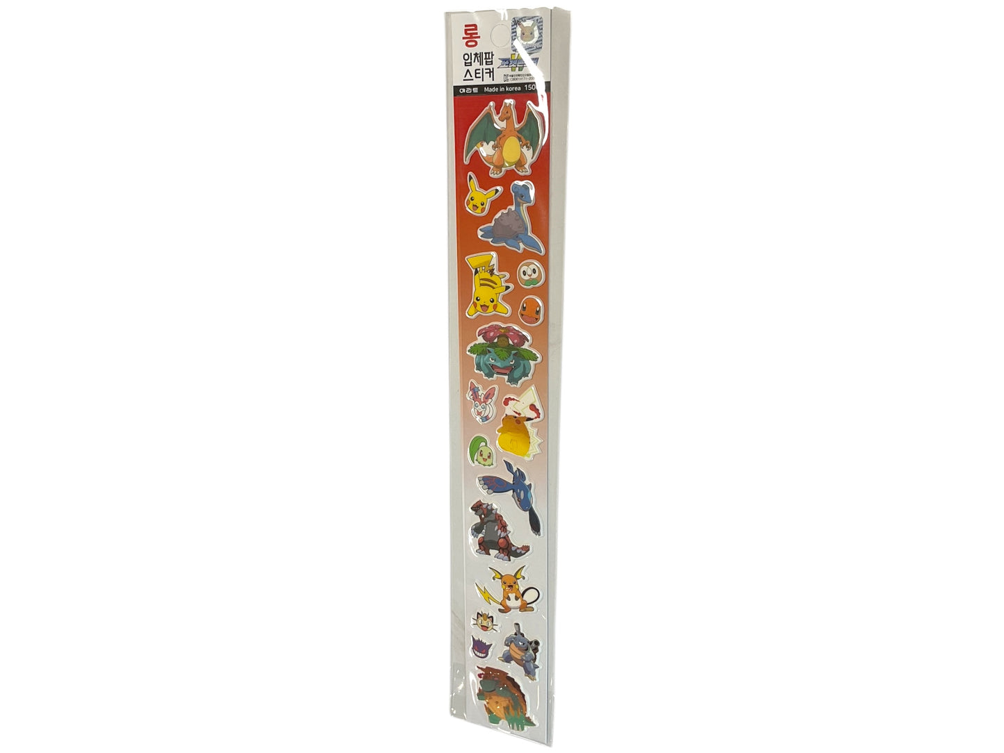 Pokemon Long Solid Sticker
