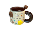 Line friend cup cover mug set