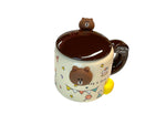 Line friend cup cover mug set