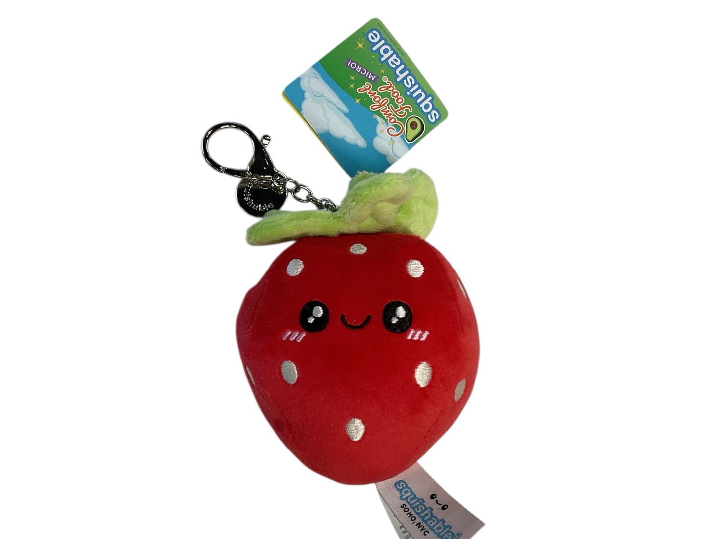 Micro Comfort Food Strawberry Keychain
